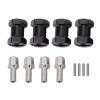 Tyenaza 4pcs 18mm Wheel Spacers Fit for Scx10 1/10 RC Crawler Car Brass Wheel Hubs Extension Drive Adapter (Black) view 1