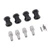 Tyenaza 4pcs 18mm Wheel Spacers Fit for Scx10 1/10 RC Crawler Car Brass Wheel Hubs Extension Drive Adapter (Black) view 2