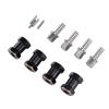 Tyenaza 4pcs 18mm Wheel Spacers Fit for Scx10 1/10 RC Crawler Car Brass Wheel Hubs Extension Drive Adapter (Black) view 3