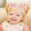 choicbaby 20 Pcs Bow Hair Clips 2.8 "Baby Bow Clips Floral Print Linen Blend Bowknot Barrettes Soft Fully Lined Hair Clips Hair Accessories for Babies Toddlers Infant Kids view 2