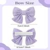 choicbaby 20 Pcs Bow Hair Clips 2.8 "Baby Bow Clips Floral Print Linen Blend Bowknot Barrettes Soft Fully Lined Hair Clips Hair Accessories for Babies Toddlers Infant Kids view 4