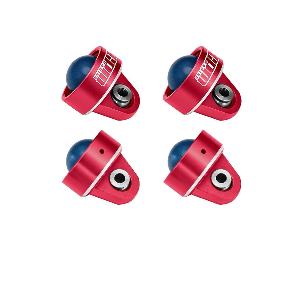 Aluminum 7075-T6 Alloy Shock Caps for Traxxas 1/7 UDR Unlimited Desert Racer 1/10 Slash Mudboss Ford Raptor Rustler 4X4 Ultimate Slash 4X4 Ultimate - Red