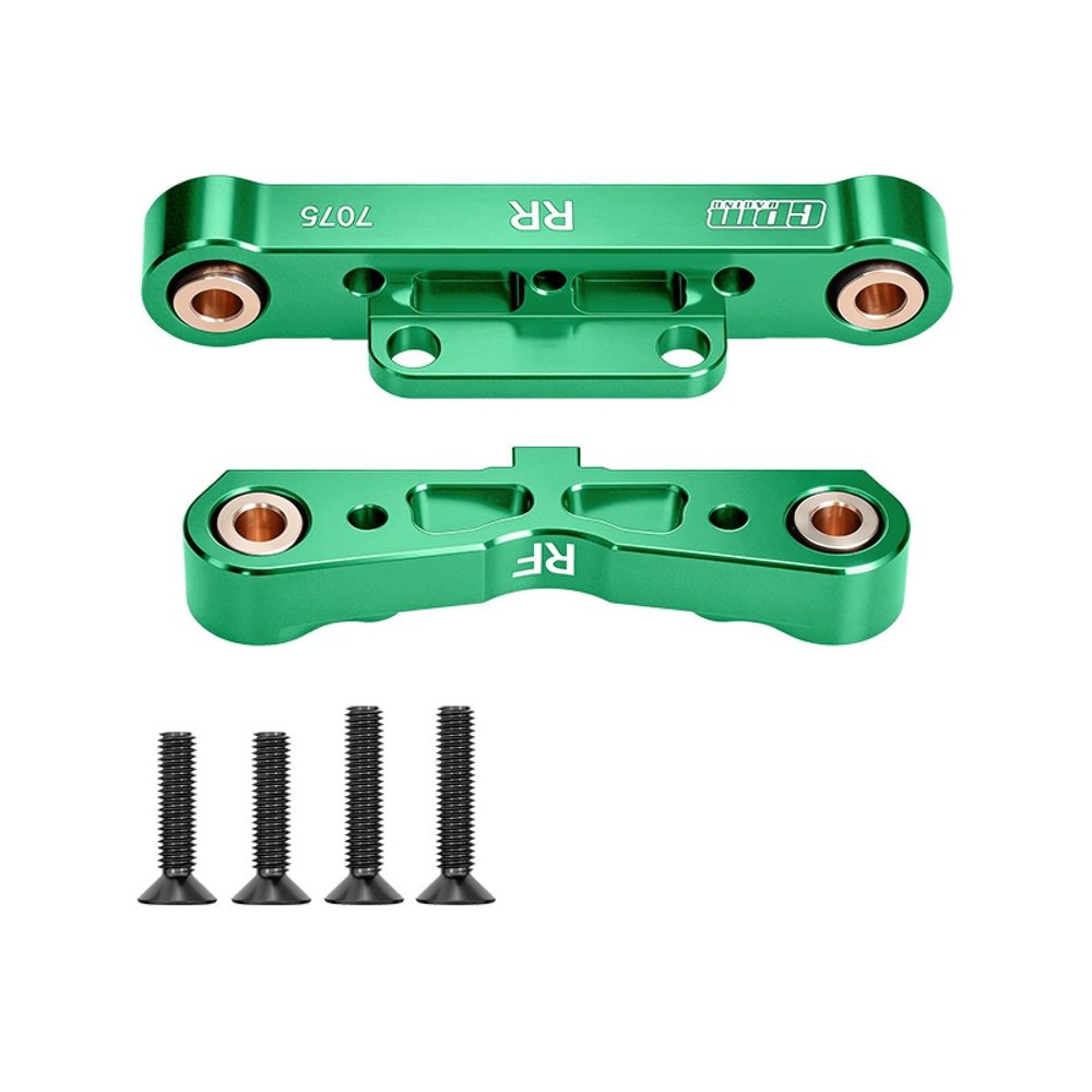 Aluminum 7075-T6 Alloy Rear Lower Suspension Mount for Arrma 1/8 Kraton 6S V5 V6 Outcast Talion Notorious Typhon 1/7 Infraction 6S V2 Limitless 8S V2 Mojave V2 Fireteam Felony - Green