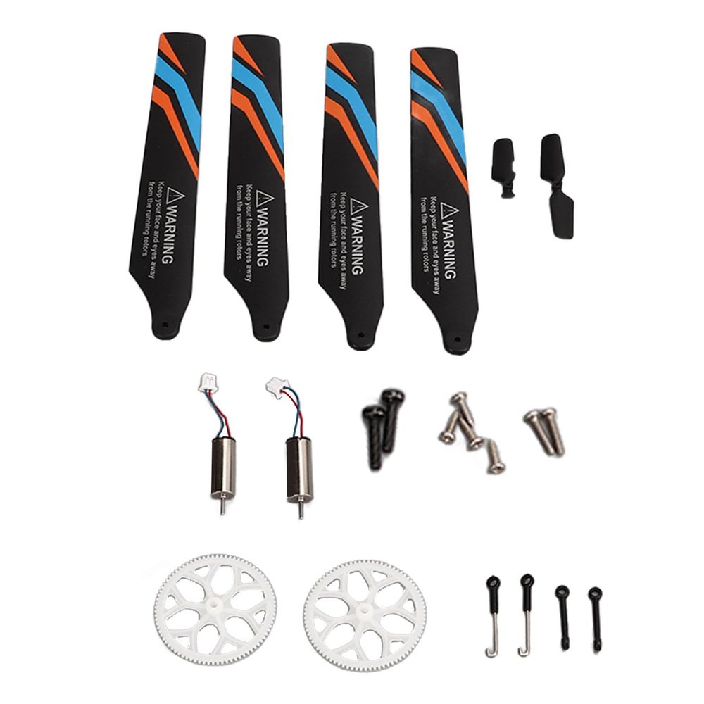 AstraLoom RC Plane Tail Rotor Accessories Professional Aluminum Alloy Connecting Rod Screws Blade Wheel Motor Parts for XK K127 Remote Control Aircraft