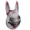 BESPORTBLE Bloody Bunny Horror Mask Scary Rabbit Face Costume Accessory for Halloween Party Haunted House Decoration Role Play view 1