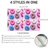Donut Credit Card Stickers 4 Pack, Waterproof Anti Scratch Slim Fit Card Skins for Debit Card, Bubble Free No Residue Card Covers for Women Girls Teens, Fun Gift view 3