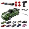 1:64Mini Remote Drift Car,2026New2.4GHz Four Wheel Drive High Speed RC Car with LED Lights,Full Scale Desktop Micro Sports Drift Racing,Suitable for Adults Adolescents Model Toys (Green 911) view 1