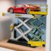 TWTCZOZ Miniature Garage /64 Lifter Model DIY Workshop Scene Accessories Scissor Lift High Work Platform Simulation Diorama Auto Repair Tool Model Han, Yellow Old view 4