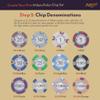 Playzaic Pick Your Chips | Milano Poker Chip Set in Case | 10-gram Real Casino Clay Set | Custom Build Your Casino Chips for Tournament or Cash Game, Texas Holdem or Blackjack (1,000-count Acrylic) view 4