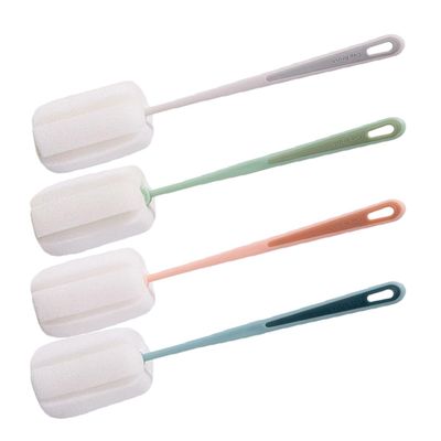 Sponge Bottle Brush for Glass and Cup Cleaning Long Handle 4pcs