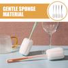 Sponge Bottle Brush for Glass and Cup Cleaning Long Handle 4pcs view 3