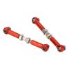 SKDUBRW RC Car Assortment for MJX 14210 14209 16208 16209 1/14 RC Servo Ends Steering Link Rod Pull Linkage Arm Aluminium Alloy rc Car Parts(Red) view 4