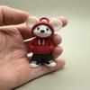3D Printed Street Mouse Poseable Figure, Bendable, Urban Street Art Style, Desk Accent Collectible view 3