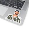Carl's A Mess Vinyl Sticker Funny Meme Die Cut Magnet Summer Weekend Sticker Carls A Mess, Funny Overload Work Gift Decor (Style 01) view 1