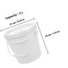 SUPVOX Plastic Wipe Dispenser Bucket for Wipes with Locking Lid and Portable Handle 5l for Car and Home Diapering Storage view 2