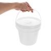 SUPVOX Plastic Wipe Dispenser Bucket for Wipes with Locking Lid and Portable Handle 5l for Car and Home Diapering Storage view 3