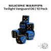 Norse Foundry Silicone Warpips Dice Twilight Vanguard | 12mm D6s for Wargames with Enameled Pips | Durable RPG Bouncy Dice for Wargames Board Games, Tabletop, CCG, TCG & MTG (10 Pack) view 2