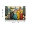 Puzzle for Adults 1000 Pieces, Textured Cute Cats City Jigsaw Puzzles view 2