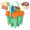 Genrico Castles Set: Toys for Children, Folding Bucket, Shovels, Rakes, Ice Cream Molds, Molds | Multipurpose Kit of Creative Castle, De Almacenamien view 1