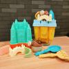 Genrico Castles Set: Toys for Children, Folding Bucket, Shovels, Rakes, Ice Cream Molds, Molds | Multipurpose Kit of Creative Castle, De Almacenamien view 4
