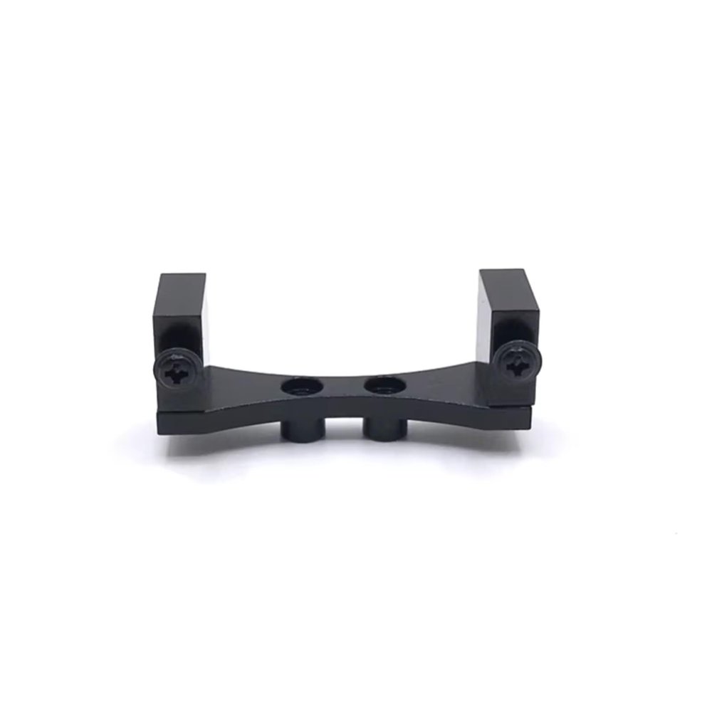 DIQYRS RC Parts Compatible with WPL for MN D90 D91 D96 for MN98 99S C14 C24 B14 B24 1/12 1/16 RC Car Upgrade Parts Metal Refit Rear Axle Servo Mount(Black)