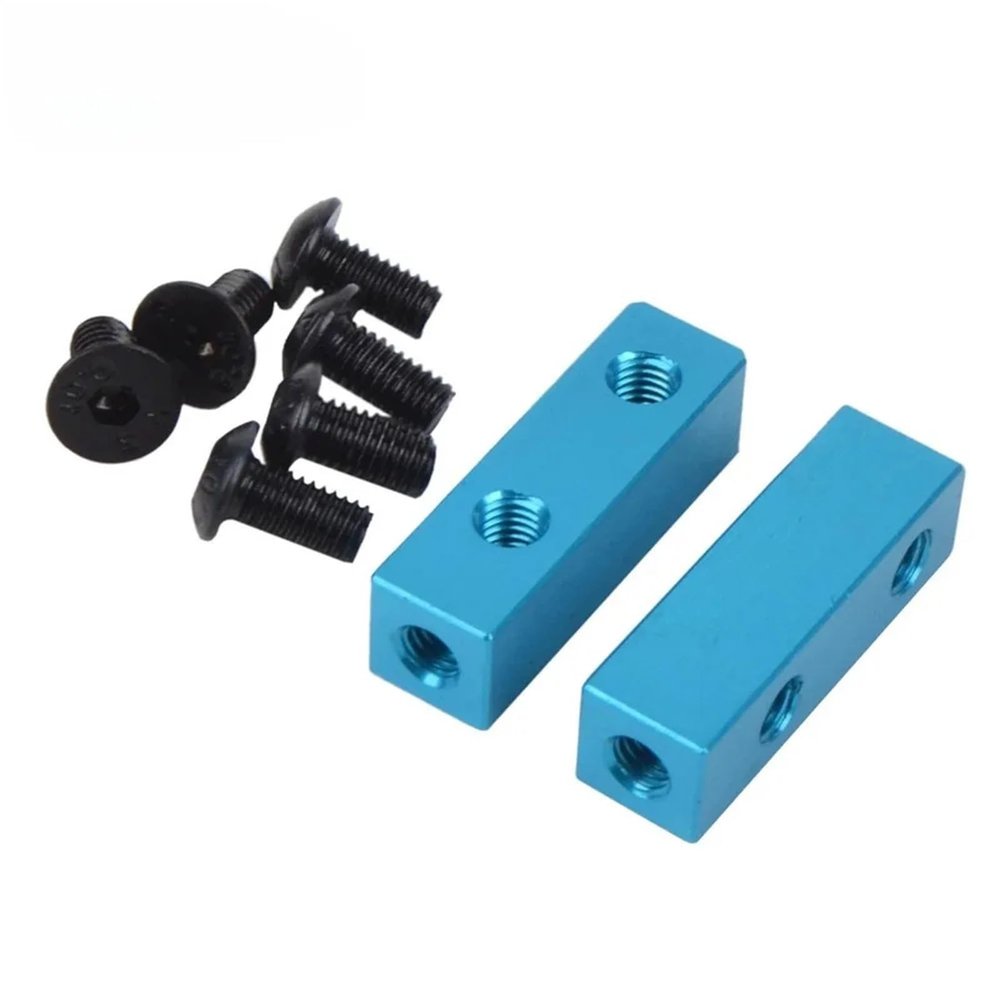 RC Car Toys for Tamiya CW01 for Lunch Box Wild DF02 DT02 Grasshopper 2 for Hornet for Super for Hotshot ClodBuster Bullhead Aluminunm Servo Stay Mount(Blue)