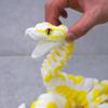 47.3inch Super Large Ball Python 3D Printed Giant Snake Toy,Movable Mouth Executive Desk Animals,Flexible Joint lacertid Figurines,Home Office Decor,Fidget Toys,Surprise Fantasy Gifts (Color B) view 3