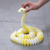 47.3inch Super Large Ball Python 3D Printed Giant Snake Toy,Movable Mouth Executive Desk Animals,Flexible Joint lacertid Figurines,Home Office Decor,Fidget Toys,Surprise Fantasy Gifts (Color B) view 4