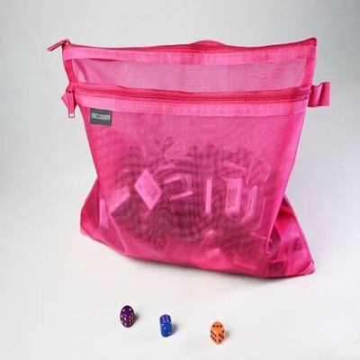 TRICLOOOVER Pink American Mahjong Tiles Storage Bag