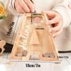 Personalized Wooden Piggy Bank for Kids, Custom Bank with Name,Letters Starting with A-Z,Transparent Wooden Letter Coin Box Decor,Bedroom and Living Room Decoration,Creative Money Saving Box. view 4