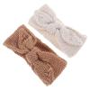 COSMEVIVI 2pcs Headbands, Knitted Bow Hair Bands, Soft Hair Accessories, Warm Headband Set for Newborns, Party and Daily Wear view 1