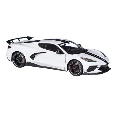 1 18 for 2020 Chevrolet Corvette Stingray Coupe Diecast Vehicle Collectible Collectible Gift(White)