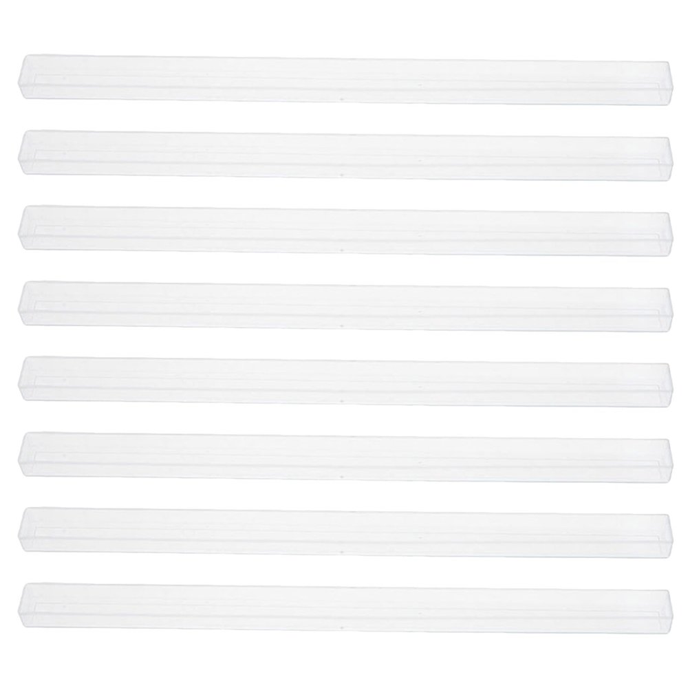 PERSELOSO 8pcs Mini Mahjong Tile Tray Organizer U-Shaped Chinese Mahjong Stand Plastic Holder for Travel and Home Accessories