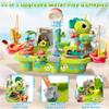 CEPSFH Upgraded Water Table for Toddlers 1-3 with Electric Pump,Kids Water Table with Faucet Play Food Accessories Fishing Toy,Dinosaur Outdoor Sensory Toys,Kitchen Play Sink Toys for Girl Boy Age 4-8 view 3