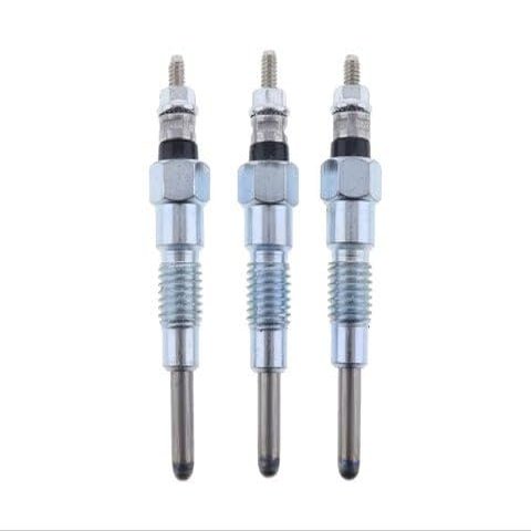 3 Pieces Glow Plug 119718-77801 Compatible With Yanmar Fit intended for Engine Model 2TNV70F-NTKA 3TNV70-XHT 3TNV70-XPLW 3TNV76-XHT 3TNV76-KAZ Aftermarket Replacement