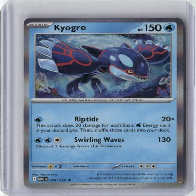 2025 PKM ME01: Mega Evolution Kyogre 034/132 Rare Holo TCG Trading Card Game Card