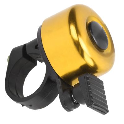 Julihai Aluminum Alloy Bike, Loud Clear Sound Mini with Easy Installation, for Adults Kids Bikes Handlebar 17 19mm (Yellow)