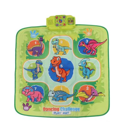 AQFNEB Music Dance Pad, Electronic Dance Mat for Kids and Adults, Soft Folding Light Up Dance Play Mat with Music and Volume Control, Early Education Interactive Toy for Home