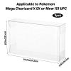 5 PCS Protector Cases for Mega Charizard X EX and Mew 151 UPC Clear Hard Premium Plastic Collection Protector Boxes Scratch Resistant for Displays or Storage Compatible with Mega Charzrd UPC & 151UPC view 2