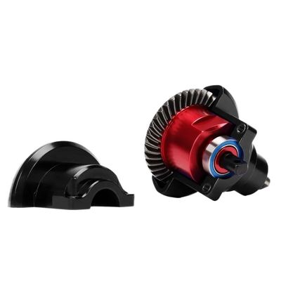 1Set #5380#5381#5379X Defferential Assembly for RC Crawler Cars Compatible with Traxxas 1/10 Revo (53097-3) Slayer Pro 4X4 (59076-3)(Black-RED)