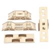 1/43 RC Car Wooden Bridge DIY Course Ramp, 4-Piece Desktop Ornament Seesaws Obstacle Slope Accessories view 1