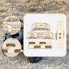 1/43 RC Car Wooden Bridge DIY Course Ramp, 4-Piece Desktop Ornament Seesaws Obstacle Slope Accessories view 2