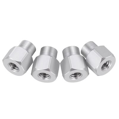 4Pcs 2mm/3mm/5mm Stainless Steel Wheel Hex 4mm Adapters Coupler for Axial SCX24 FMS FCX24M 1/24 RC Car Upgrade Parts(2mm)