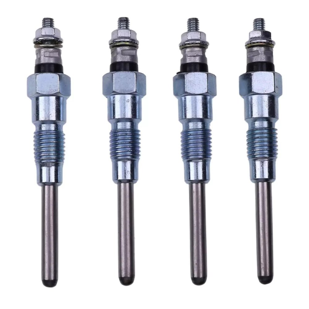 Auto Glow Plugs for Kubota Tractor M Series M6800 M6800DT M6800HD V3300 V3600 V3800 Engine 4X 88mm Auxiliary Heater Glow Plugs 1641565512 (4pcs)