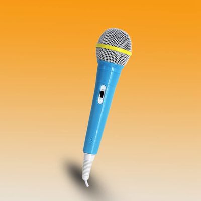 Kids Wired Microphone for High-Sensitivity Karaoke Singing Toy with Clear Voice Output, Safe Plastic, Ideal for Home Parties & Gifts (Blue)