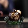 FENOKD Tea Pets Creative Fruit Tea Pet Heat-Changing Color Tea Pet Tea Tray Tea Set Resin Tea Pet Figurines.A view 3
