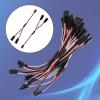12pcs Servo Extension Cables Kit, 16.8cm/6.61in Male to 2 Female Y Connector Harness Wire 3 Pin Plug Splitter Servo Adapter Compatible with JST RC Jr Futaba RC Cars or Aircraft Parts Accessories view 3
