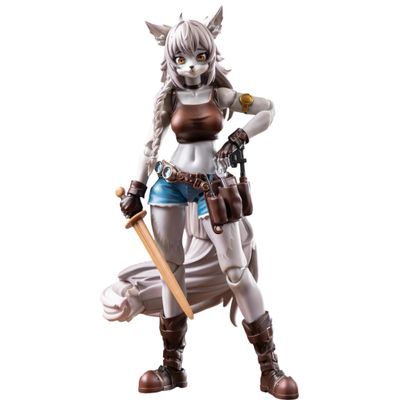 Next Fig LADoTOYS Magic Continent Adventurer Squad Liya Alopex Fix Version Fashion Doll,Fox Girl Action Figure Articulated Collectible Model with Accessories, Desktop Decoration and Gift 15cm
