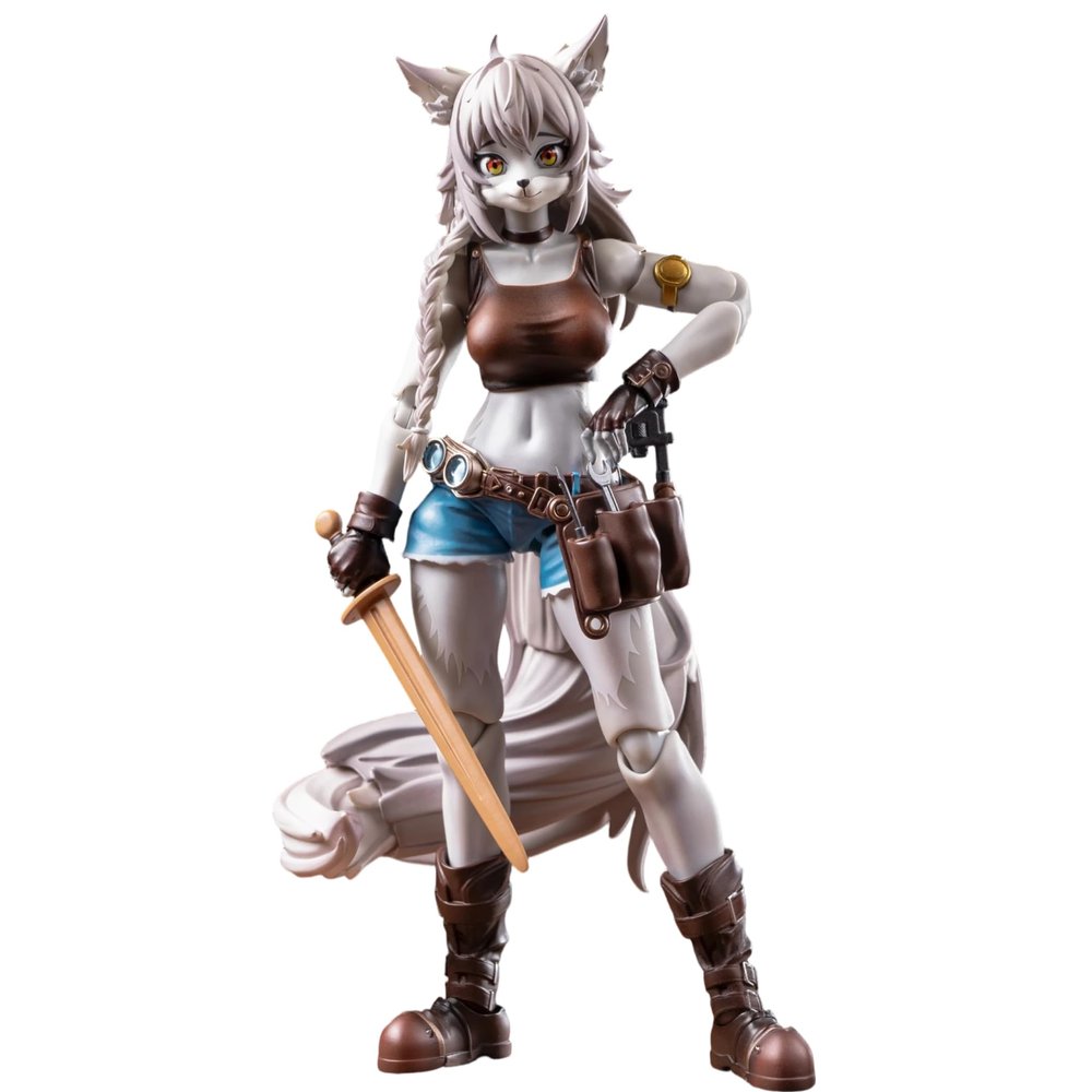 Next Fig LADoTOYS Magic Continent Adventurer Squad Liya Alopex Fix Version Fashion Doll,Fox Girl Action Figure Articulated Collectible Model with Accessories, Desktop Decoration and Gift 15cm