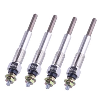 Auto Glow Plugs for Isuzu C240 C190 C201 4FA1 4PCS Auxiliary Heater Glow Plug Engine Replacement 9825119780 C240PKG C240PKJ